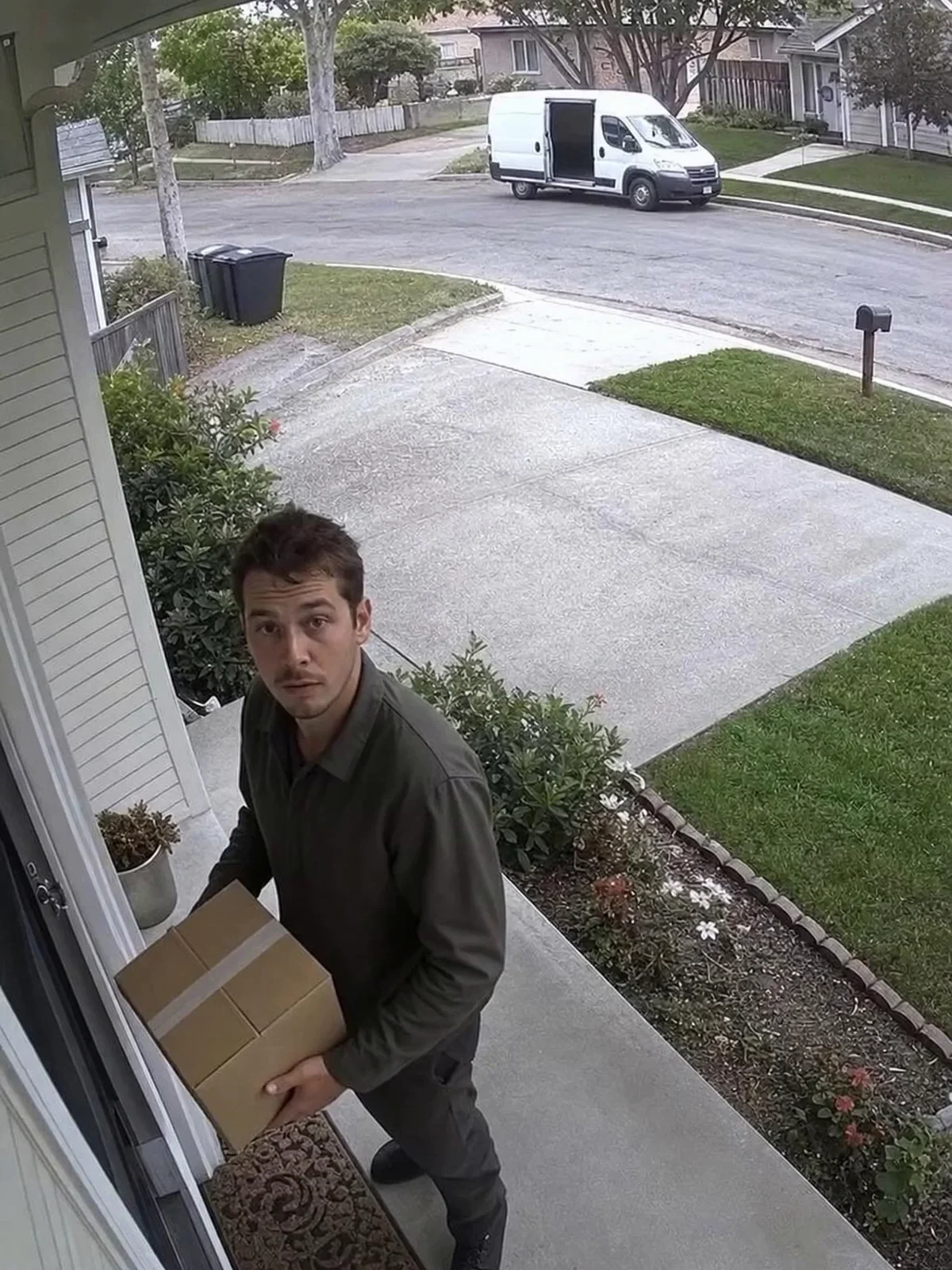 Create a Realistic Parcel Delivery Surveillance Video