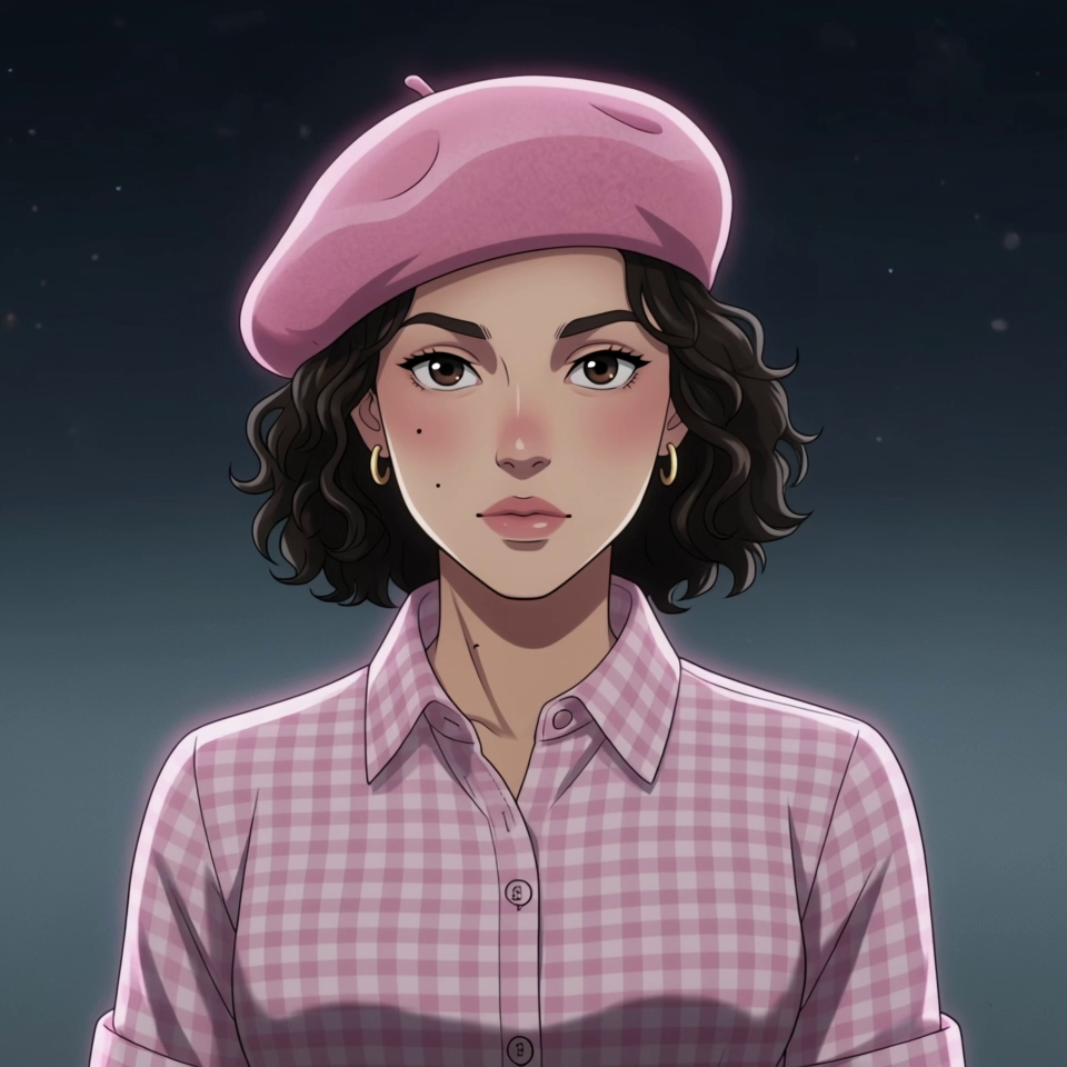 Anime-Style Glowing Portrait Transformation