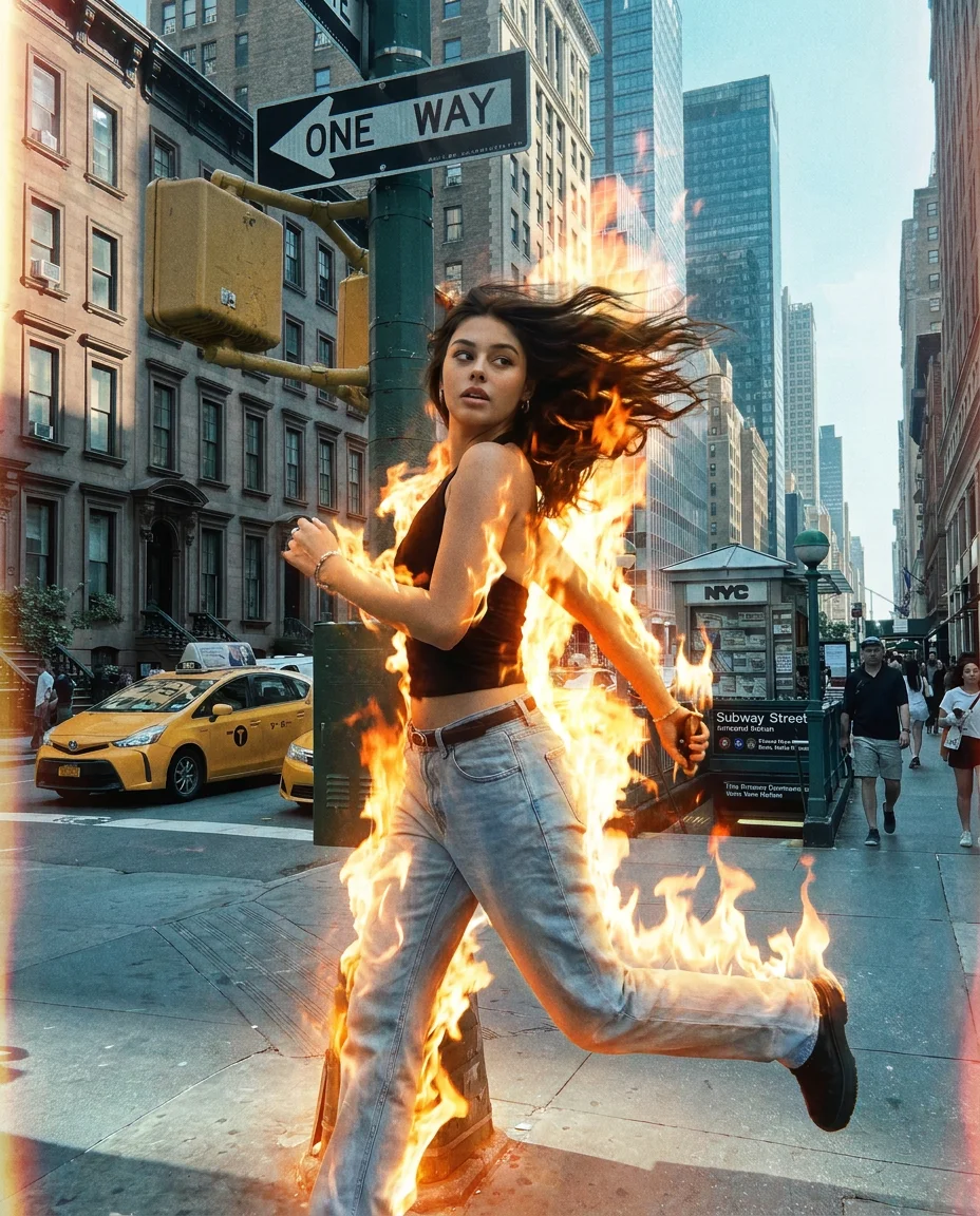 Cinematic Fire Effects Running