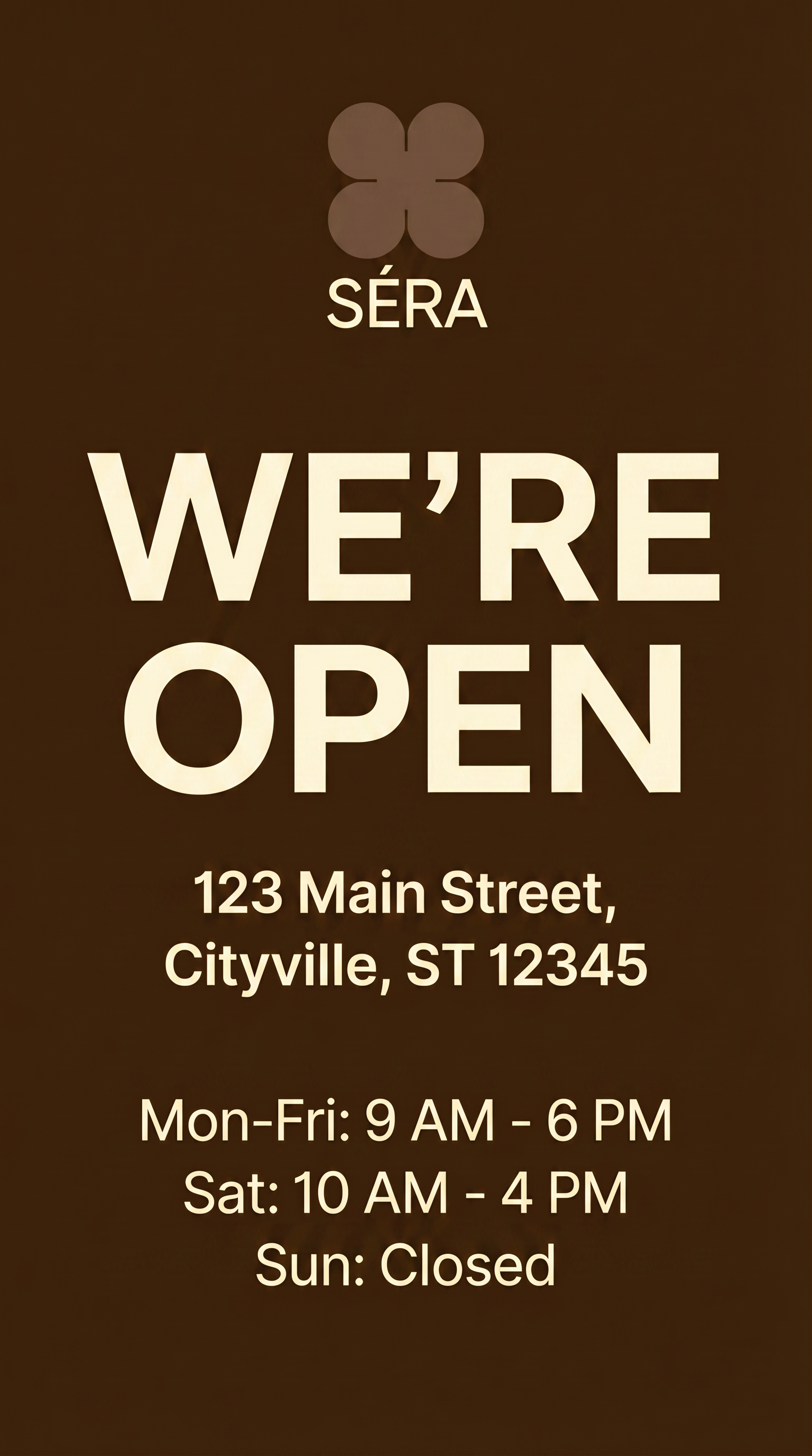Create Stylish 'We're Open' Business Flyers