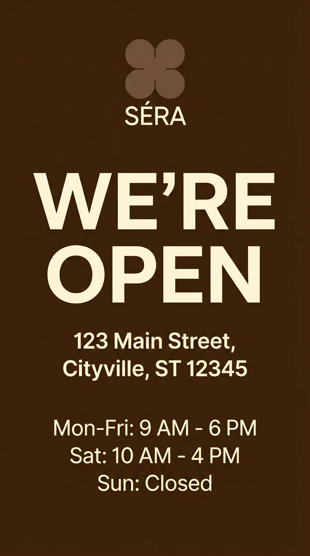 Create Stylish 'We're Open' Business Flyers