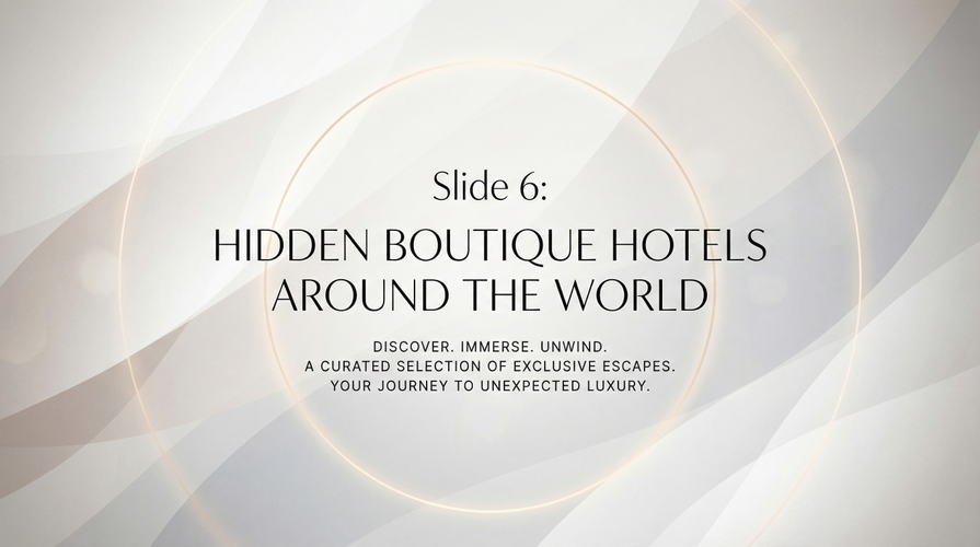 AI Slide Deck Generator for Minimalist Luxury