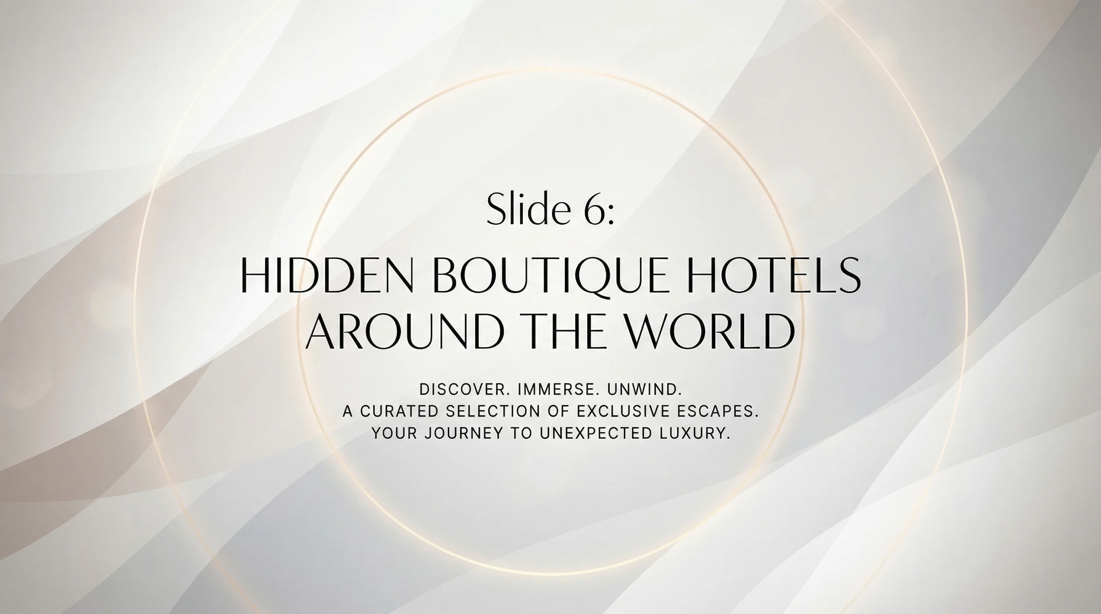 AI Slide Deck Generator for Minimalist Luxury