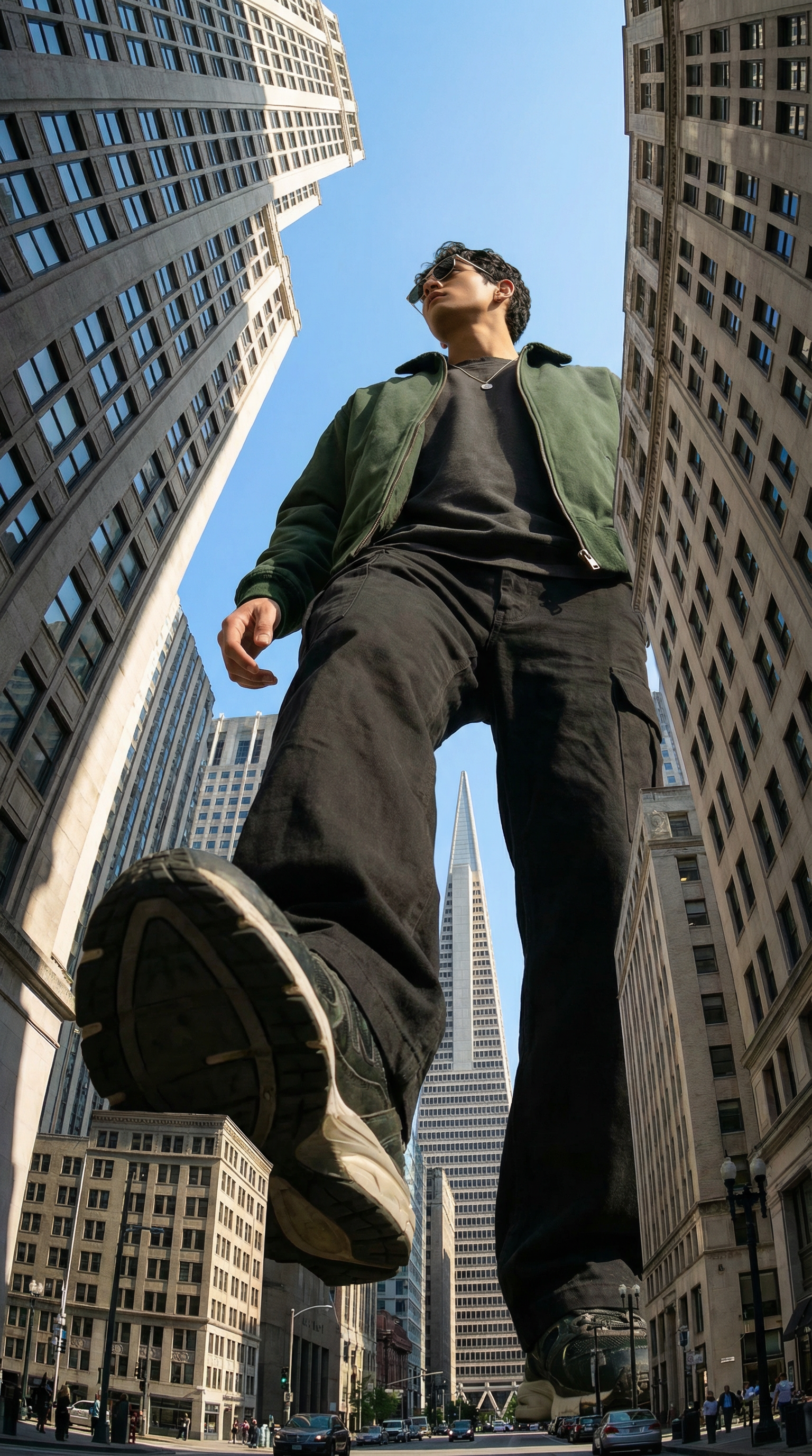 Forced Perspective Giant City Portrait