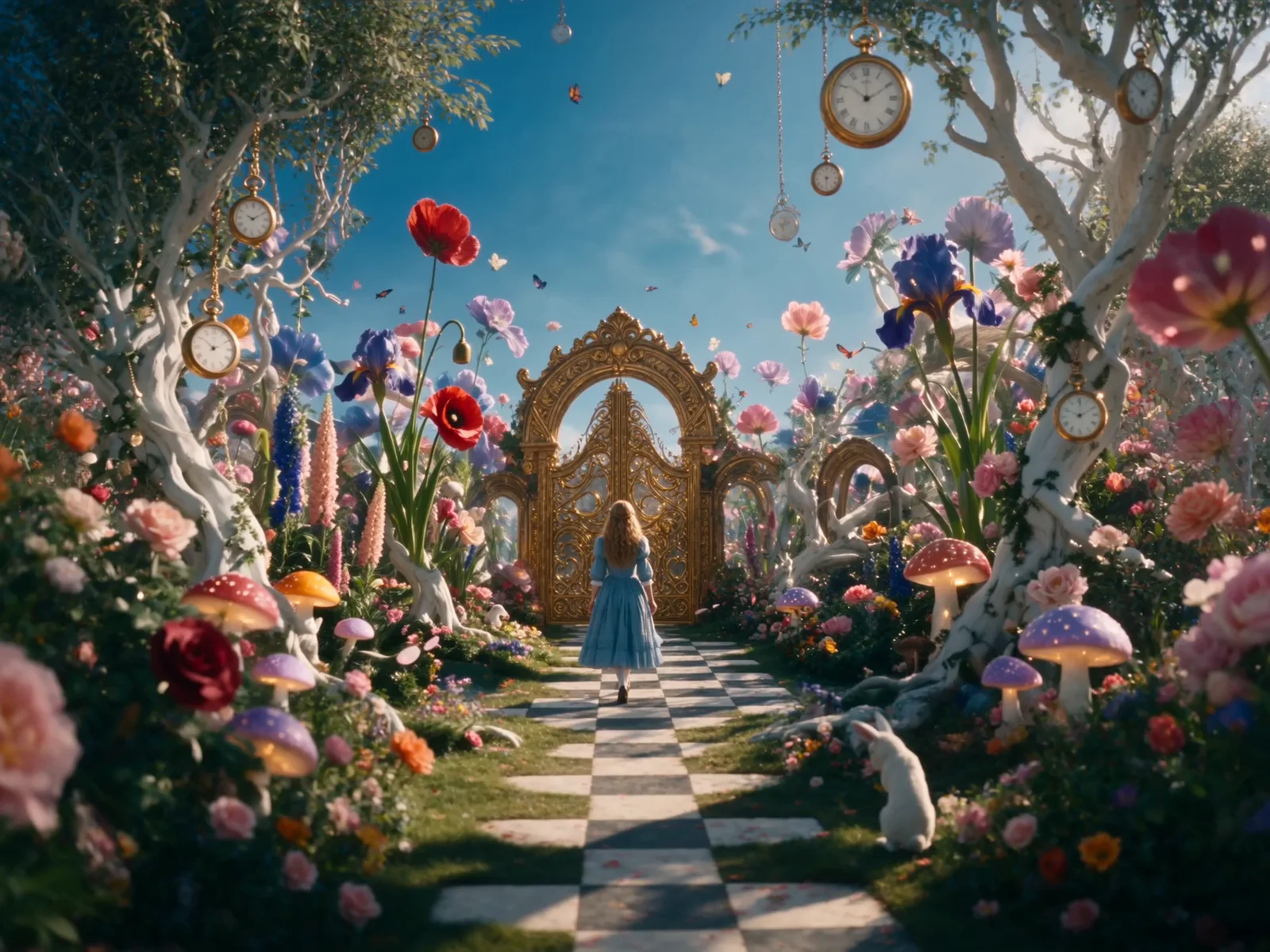 Create a Cinematic Girl in Wonderland-inspired Video