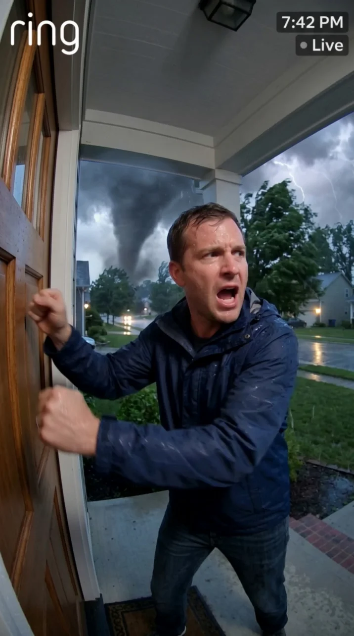 Create Tornado-Themed Doorbell Video Footage