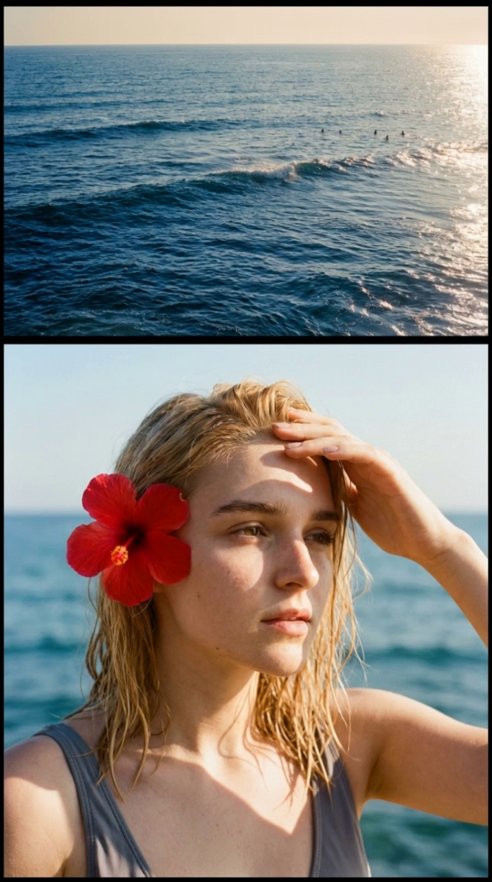 Cinematic Summer Diptych Portrait Creator