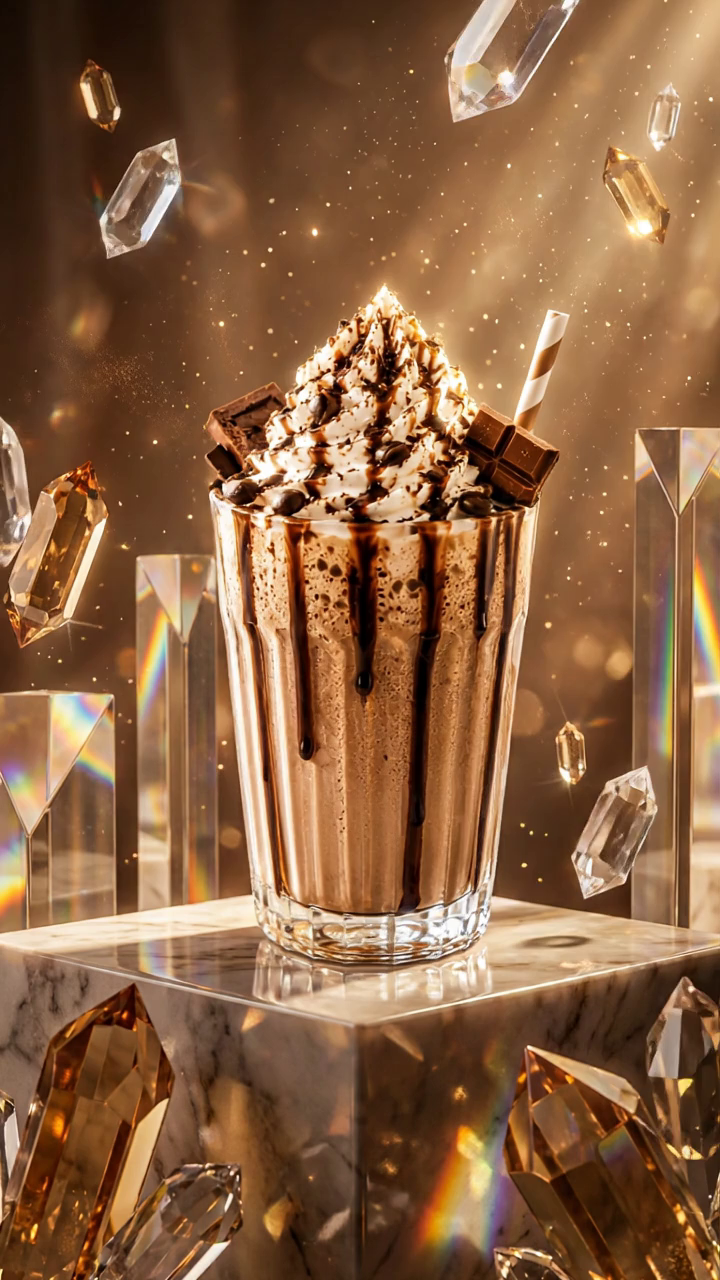 Create Explosive Chocolate Frappe Images & Videos