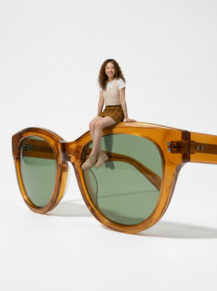 Forced Perspective Miniature Person on Product