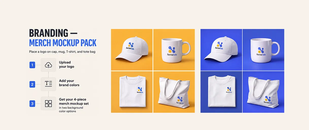 Create Pro Merch Mockups With Your Logo and Colors