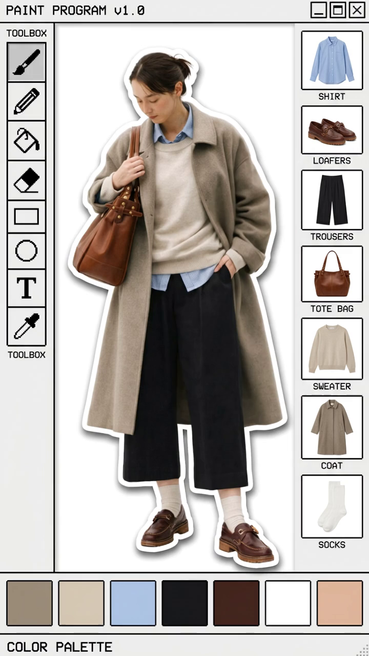 Retro Paint Outfit Collage Video