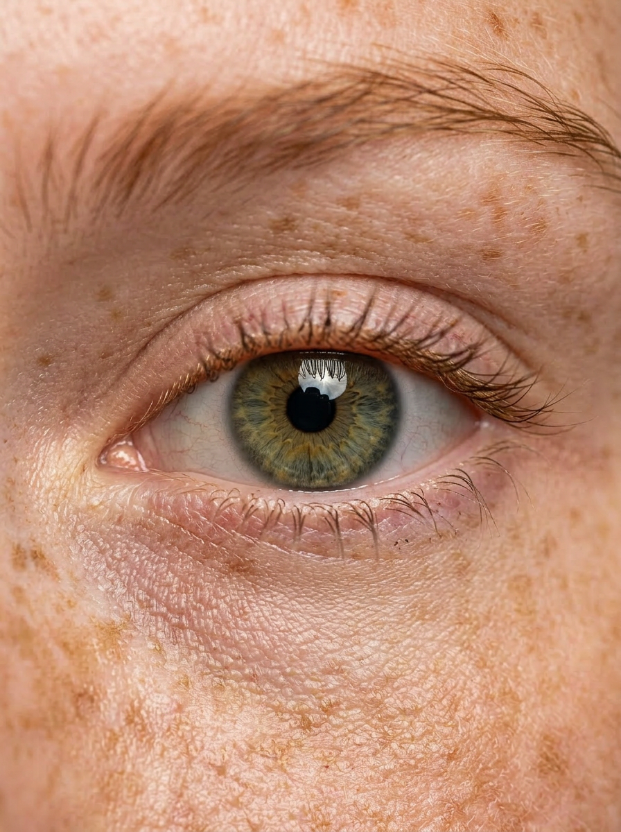 Hyperreal Face Close-Up