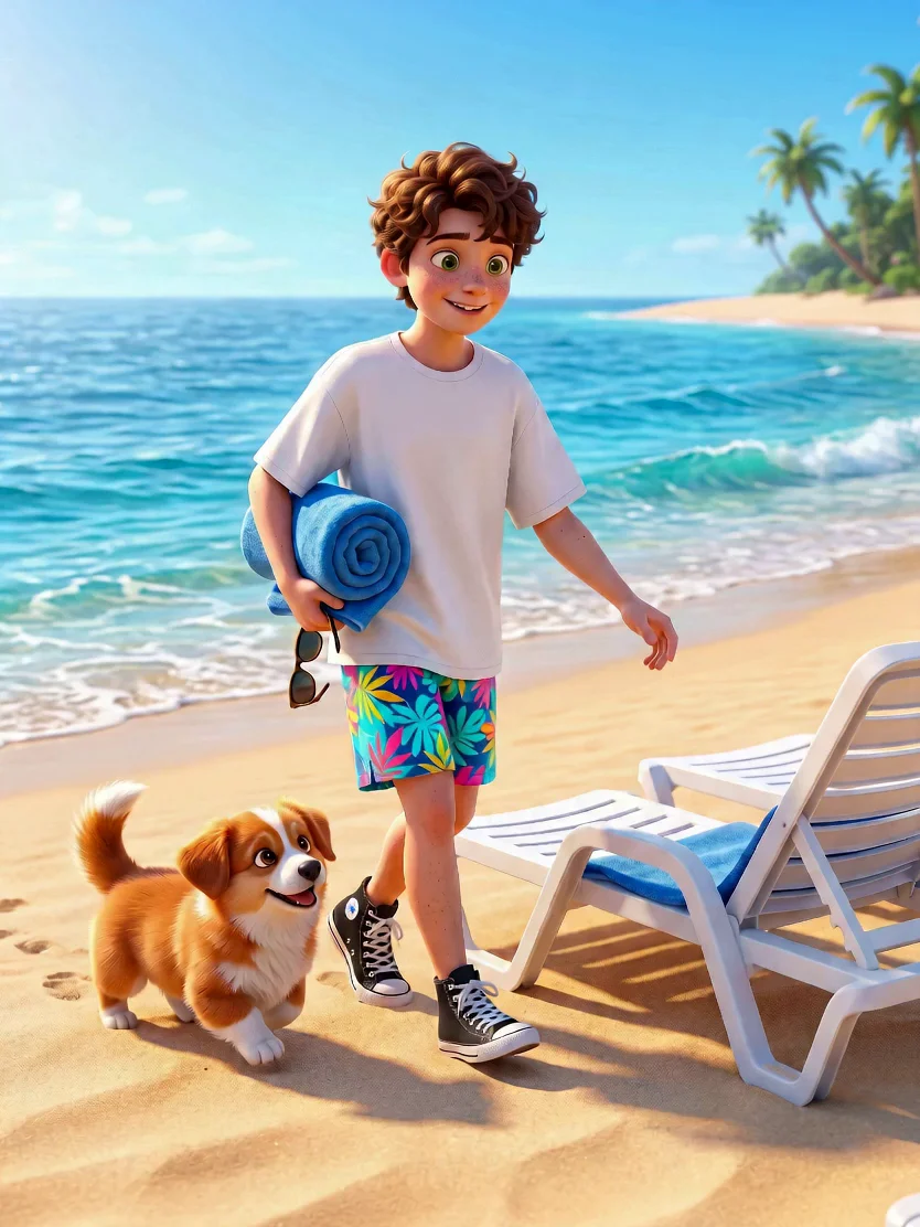 Create a Beach-Themed Animated Storyboard