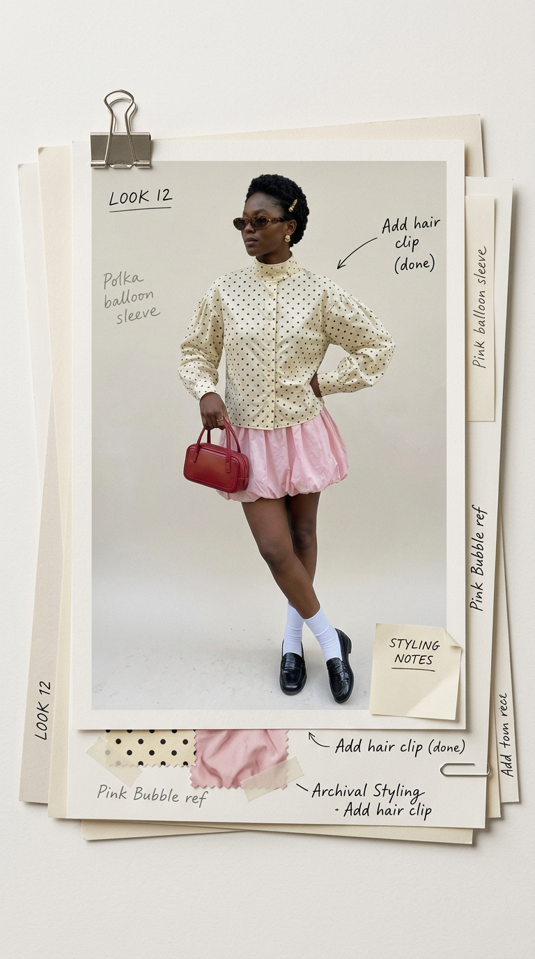 Fashion Lookbook Styling Notes Frame