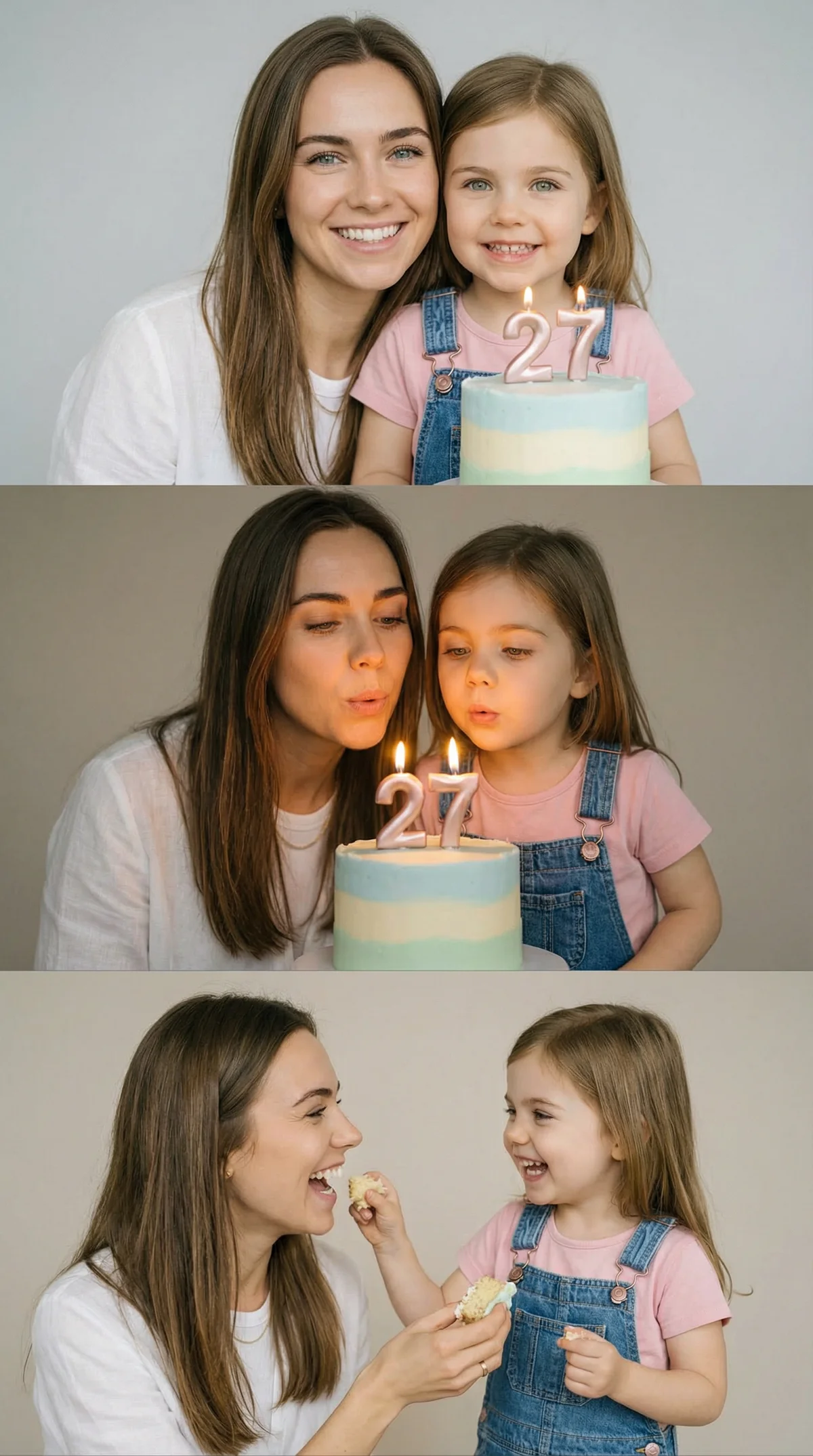 Birthday Then and Now Collage
