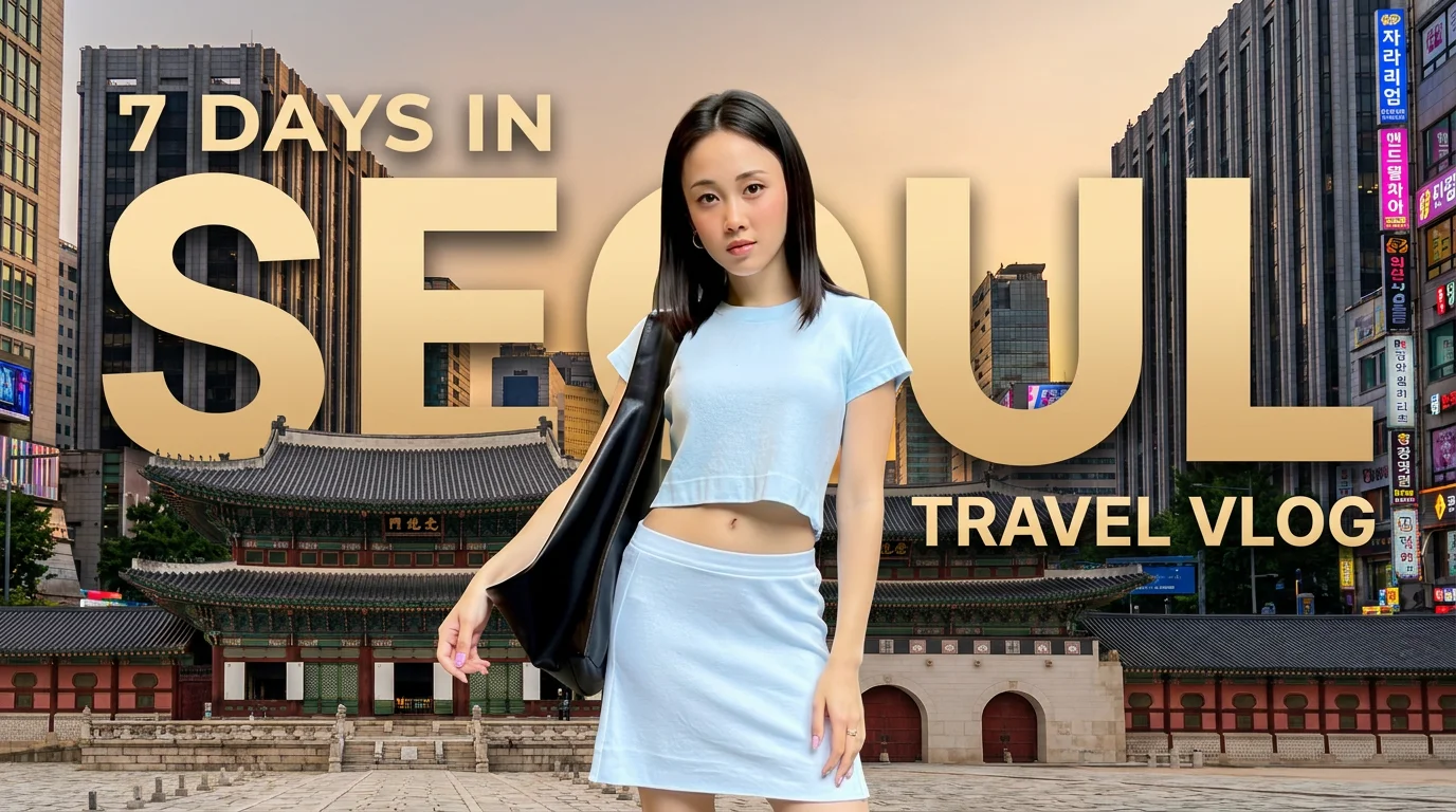 Seoul Travel Vlog Thumbnail