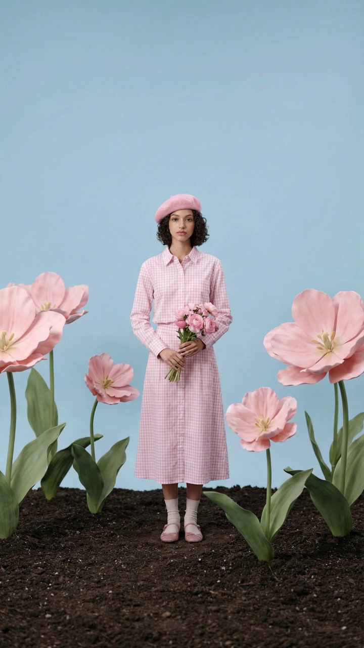 Floral Fashion Image to Video