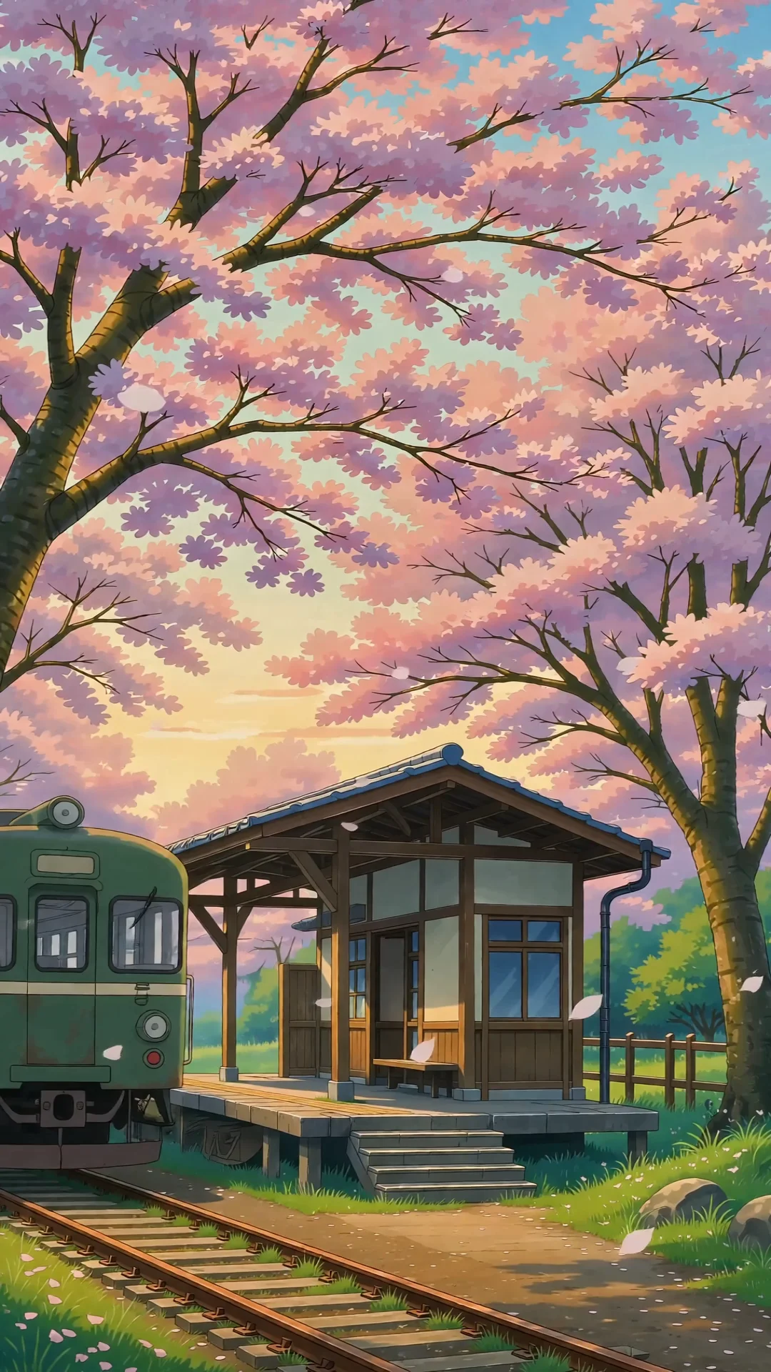 Create Studio Ghibli Style Train Animation Video