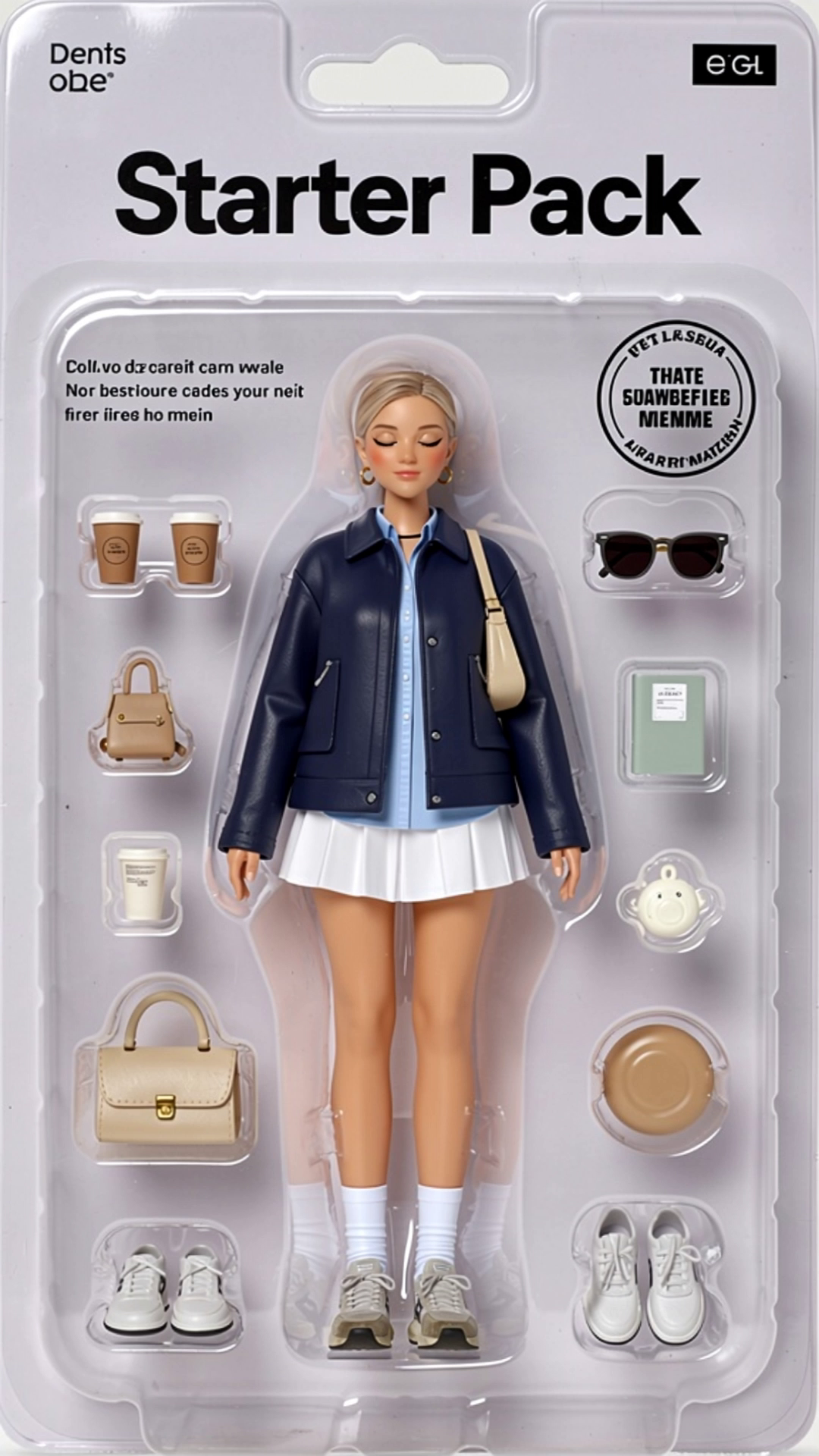 Create 3D Animated Doll in Toy Blister Packaging