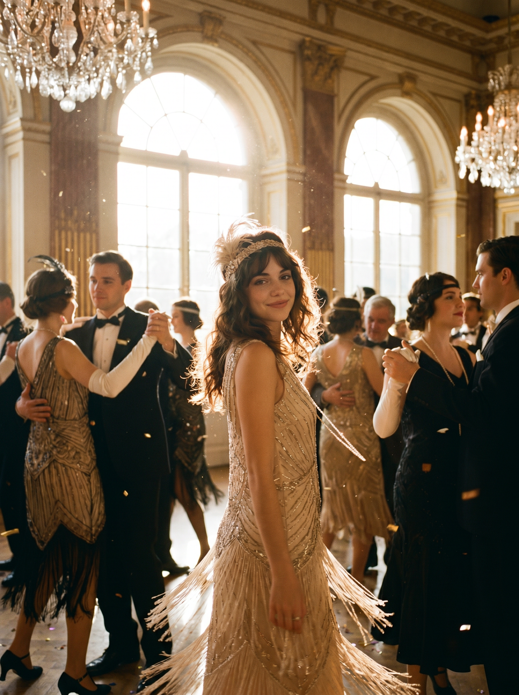 Cinematic 1920s Ballroom Image Transformation