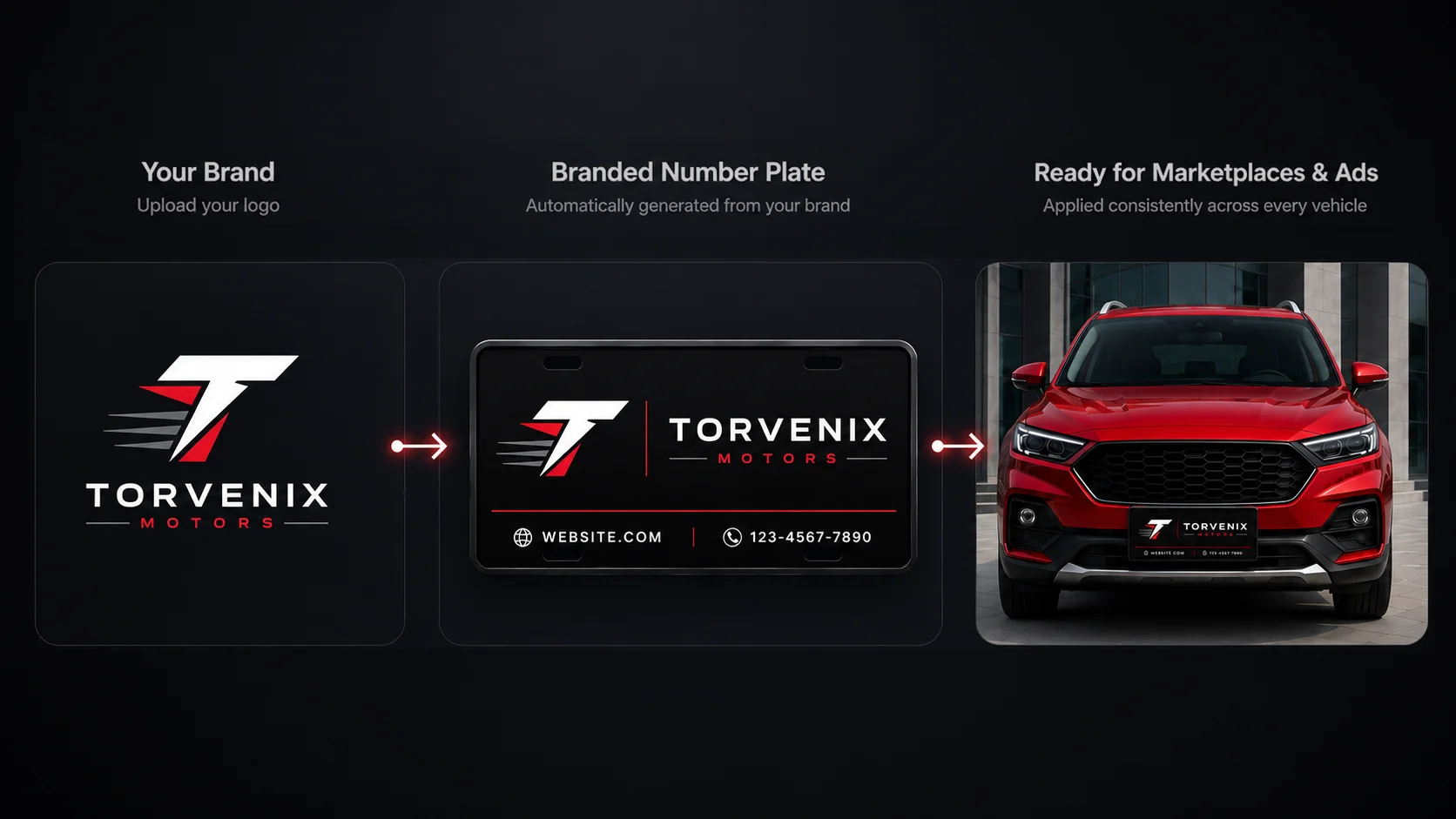 Automotive Branding License Plate Design Workflow
