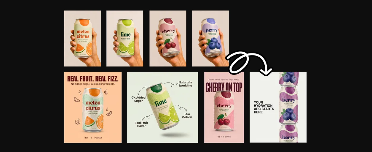 Create On-Brand Beverage Ads for Your Entire Lineup at Once