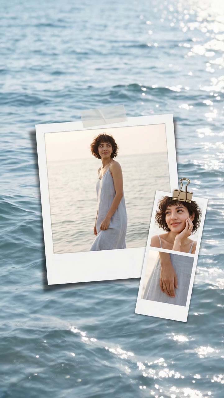 Polaroid Collage Ocean Memory Video