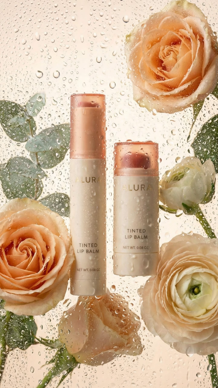 Product Photo and Video with Condensation Glass Florals