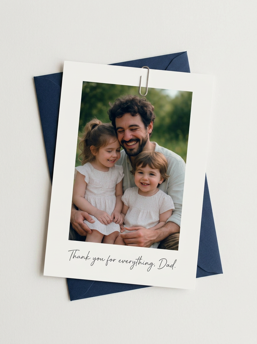 Create Heartfelt Father's Day Cards with Personal Photo