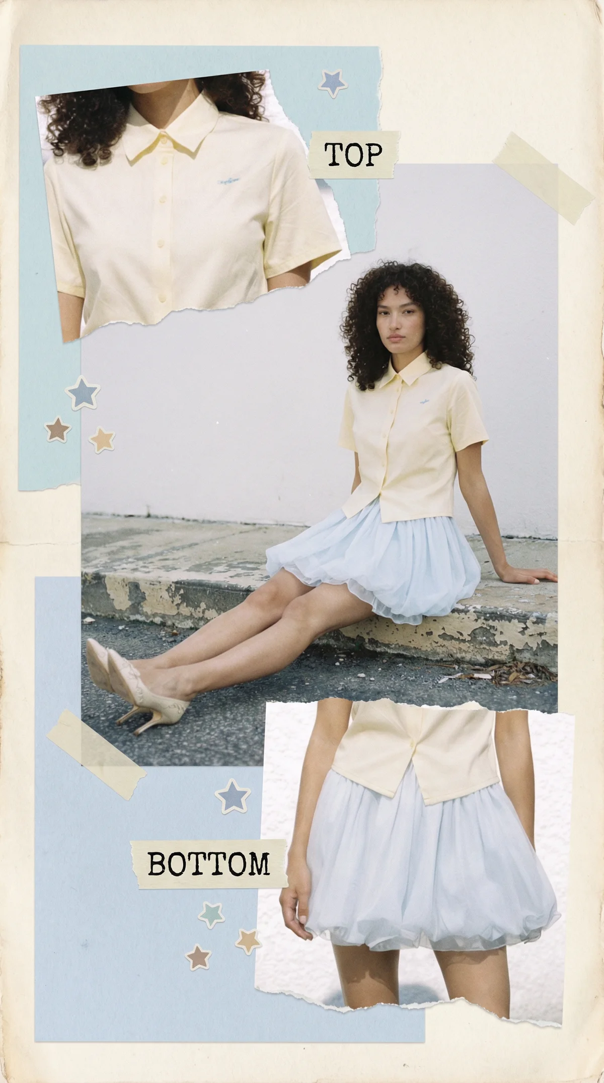 Y2K Outfit Editorial Collage