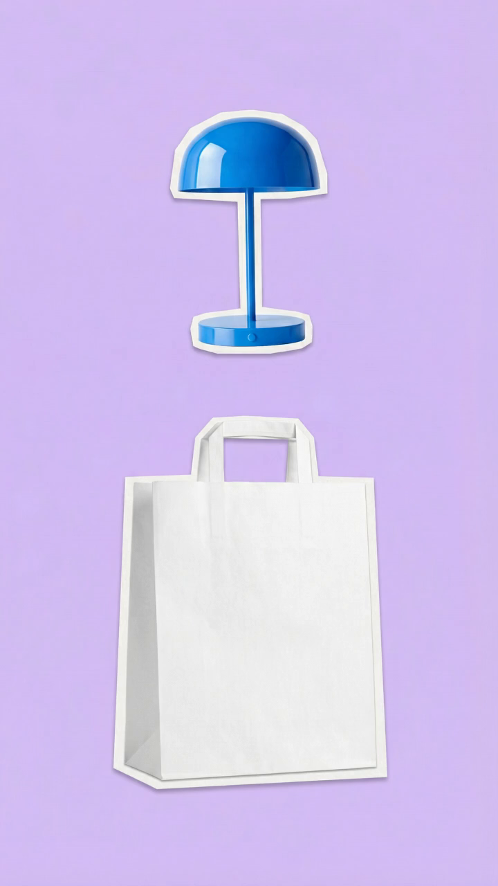 Product Cutout Collage and Stop Motion Bag Video