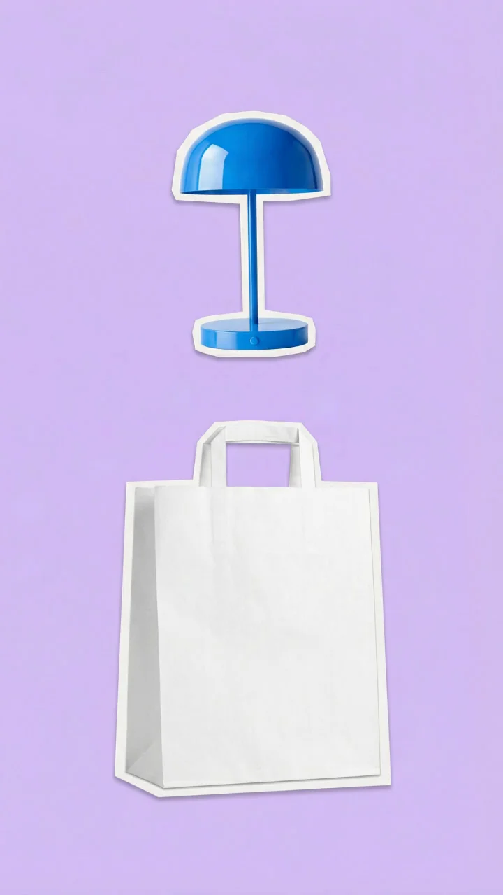 Product Cutout Collage and Stop Motion Bag Video