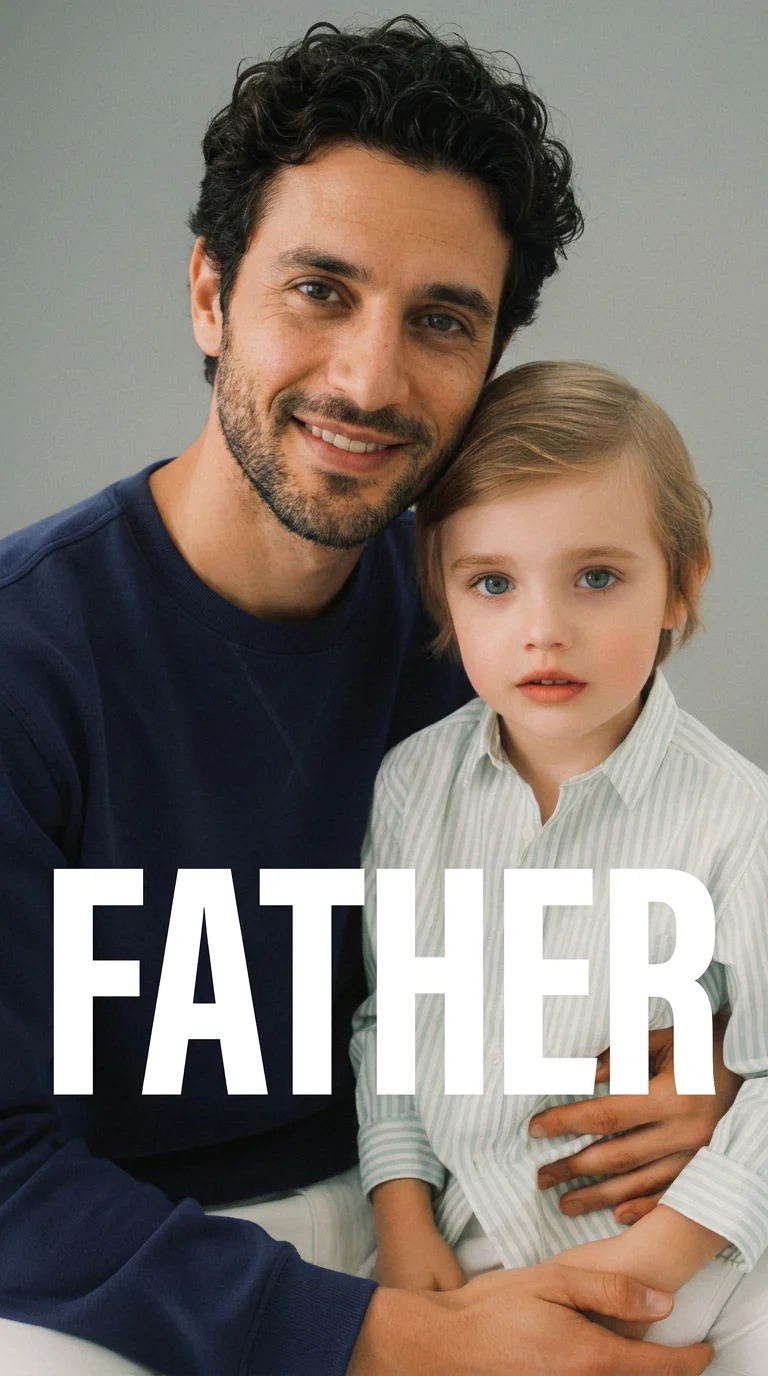 Magazine-Style Father and Child Portraits