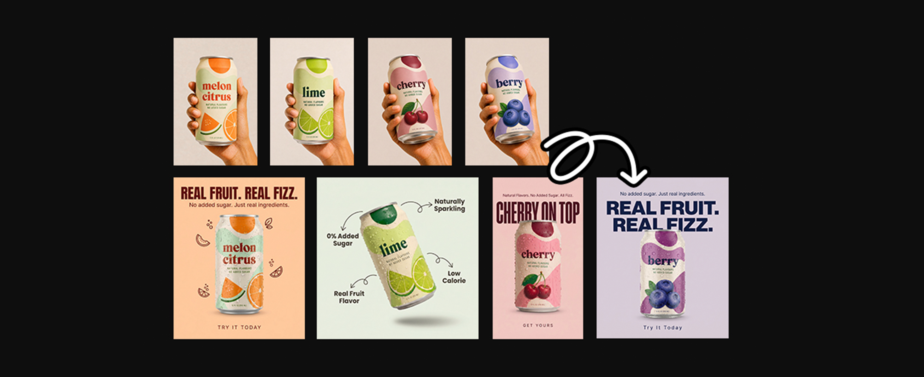 Create On-Brand Beverage Ads for Your Entire Lineup at Once Flow template