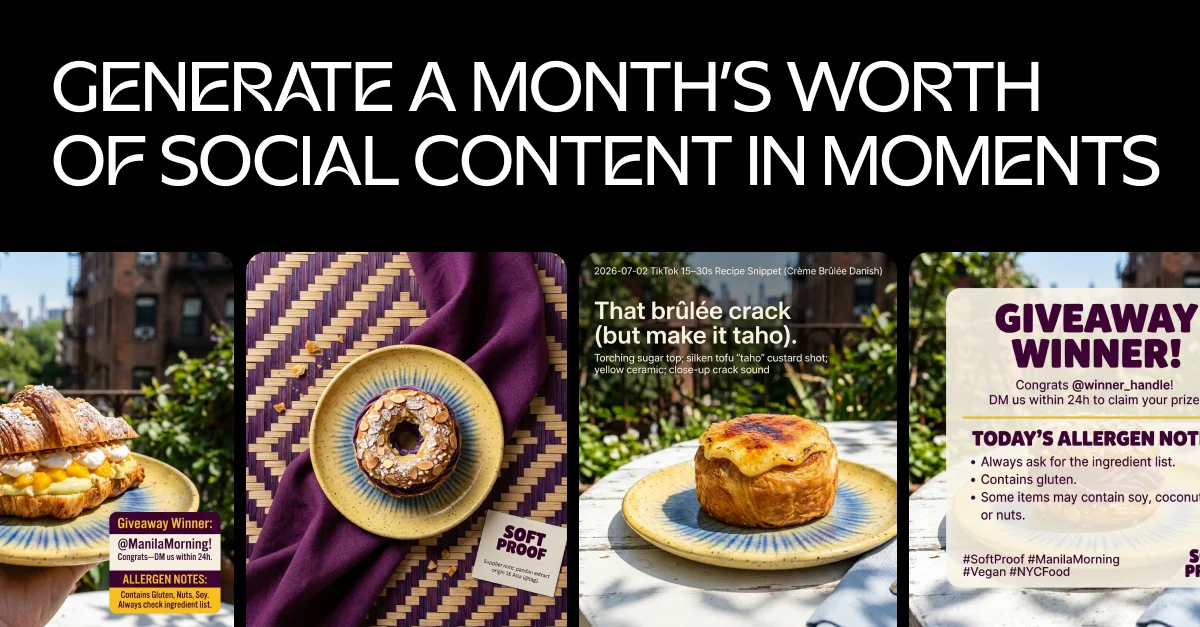 30 Days of social content