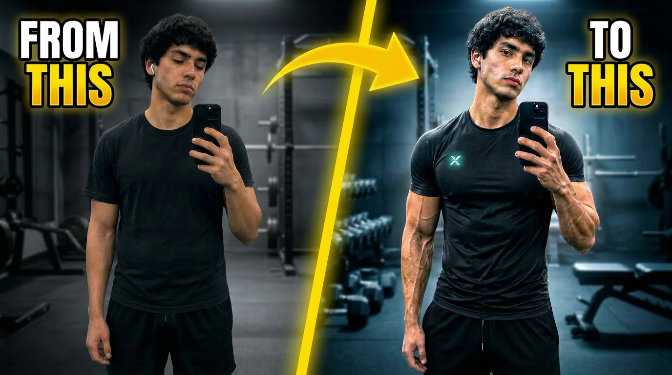 Create a Stunning Fitness Transformation Thumbnail