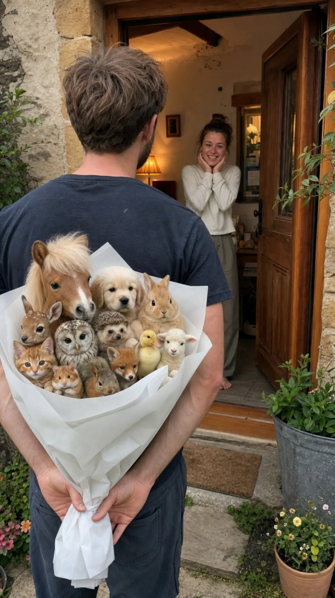 Create an Animal Bouquet Surprise Video