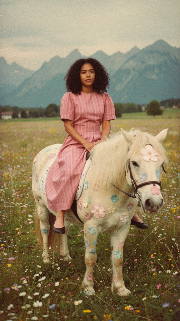 Dreamy Editorial Photos with a Whimsical Pony