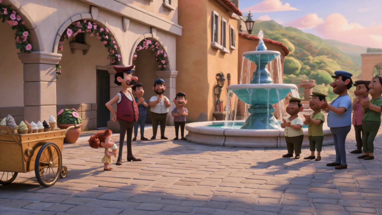 Create Whimsical 3D Animated Town Square Video